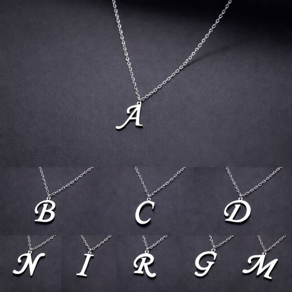 A to Z Alphabet Necklace – Custom Letter with Chain for Boys, Girls & Women