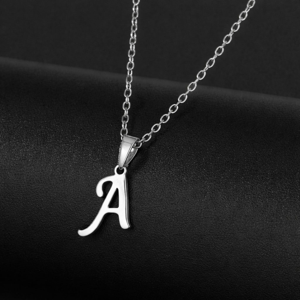A to Z Alphabet Necklace – Custom Letter with Chain for Boys, Girls & Women